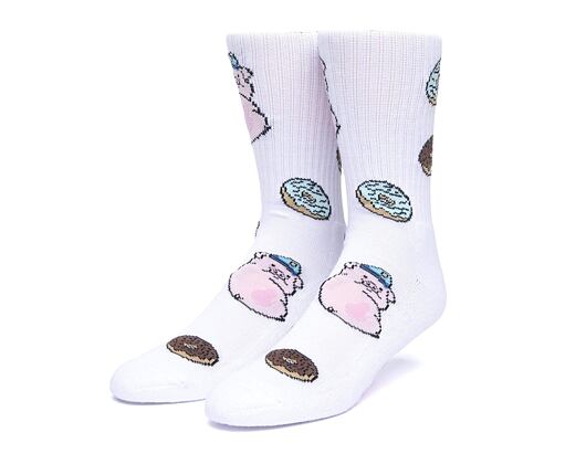 Ponožky HUF Feed Time Sock White