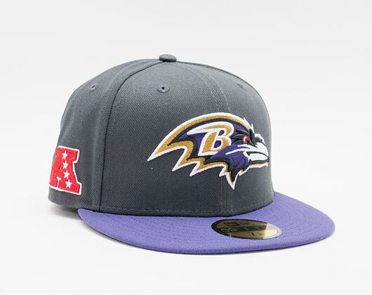 Kšiltovka New Era 59FIFTY NFL Official Team Colors Baltimore Ravens Grey