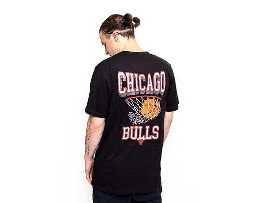 Triko New Era NBA Bball Hoop Graphic Tee Chicago Bulls Black