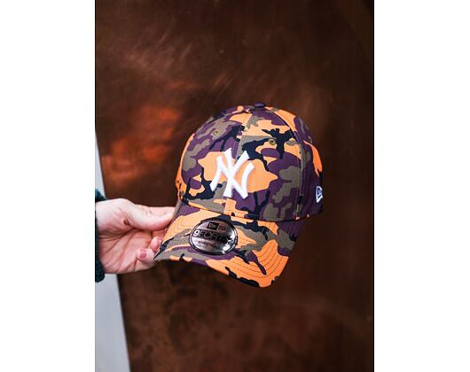 Kšiltovka New Era 9FORTY MLB All-Over Print Camo New York Yankees Olive