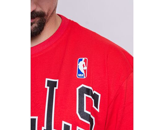 Triko Mitchell & Ness Chicago Bulls Dennis Rodman Name & Number Tee Red