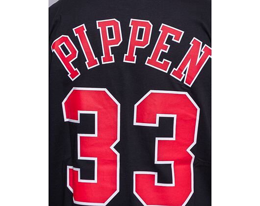 Triko Mitchell & Ness Chicago Bulls Scottie Pippen Name & Number Tee Black