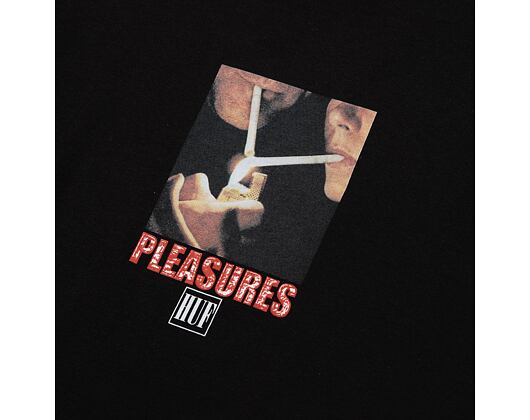Triko HUF × Pleasures Together T-Shirt Black