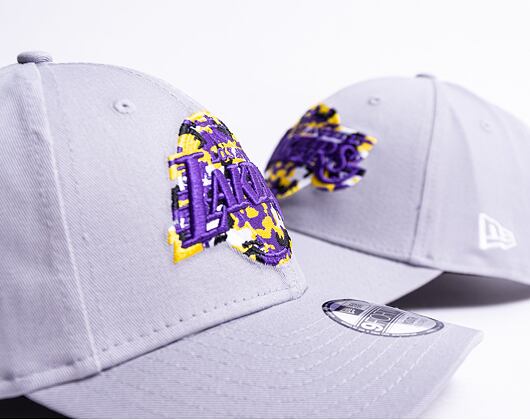 Dětská kšiltovka New Era 9FORTY NBA Wild Camo Los Angeles Lakers Graphite
