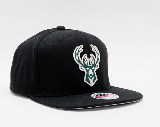 Kšiltovka Mitchell & Ness Milwaukee Bucks Downtime Redline Stretch Snapback Black