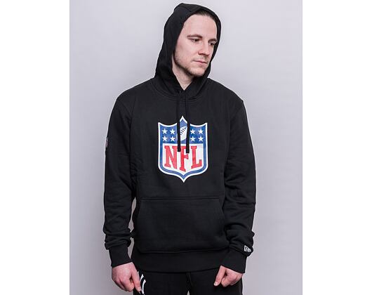 Mikina s kapucí New Era Essential NFL League Logo Pull-Over Hoody Black