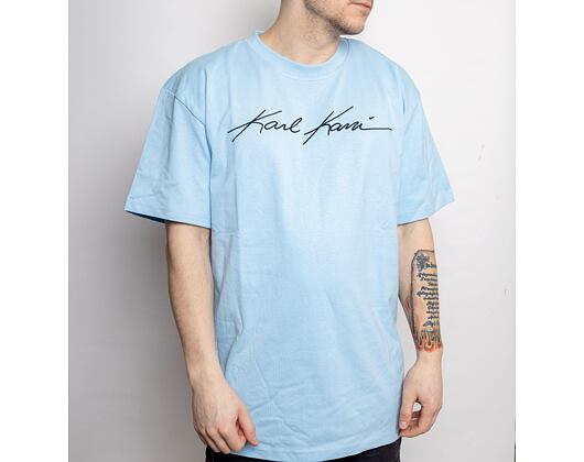 Triko Karl Kani Autograph Tee light blue