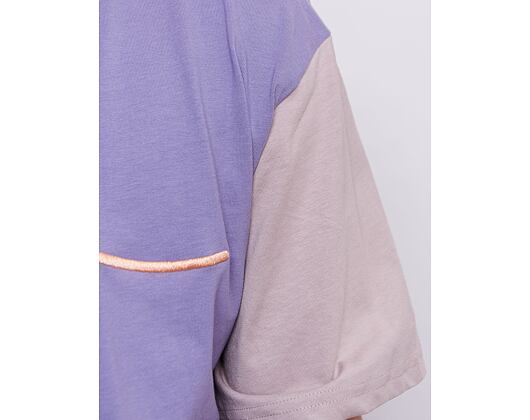 Triko Karl Kani Signature Block Tee lilac/light orange/taupe