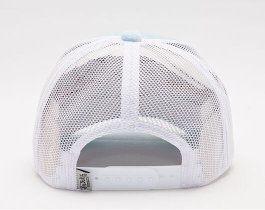 Kšiltovka Von Dutch Miami Trucker Velvet  LIGHT BLUE/WHITE