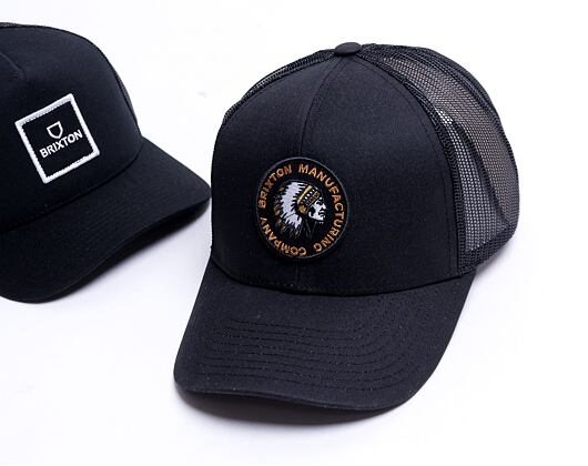 Kšiltovka Brixton Rival Stamp X MP Mesh Cap Black