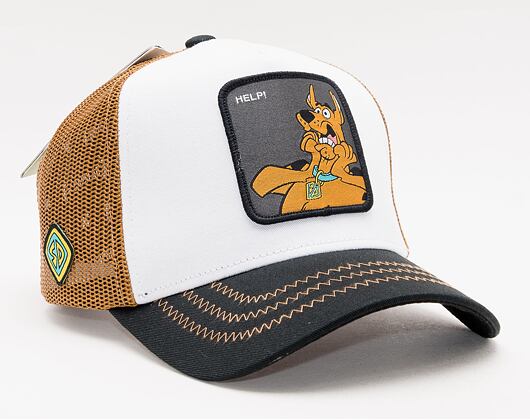Kšiltovka Capslab - Trucker  - Scooby-Doo - White / Brown