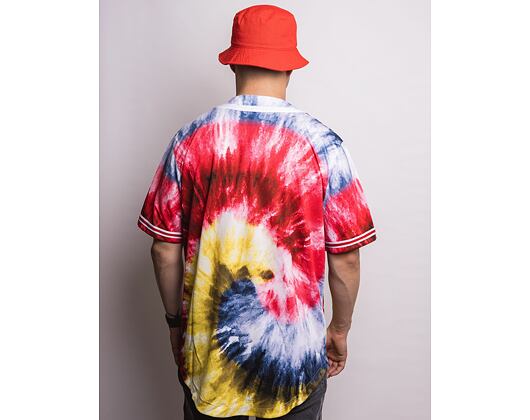 Triko Karl Kani Serif Tie Dye Baseball Shirt multicolor