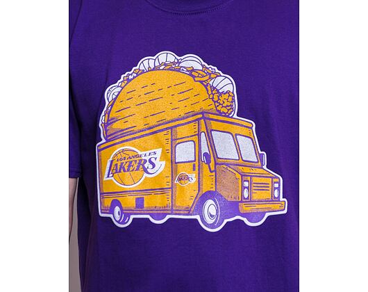 Triko Mitchell & Ness Taco Truck Lakers Tee Los Angeles Lakers Purple