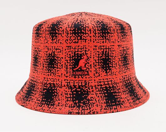 Klobouk Kangol Grunge Plaid Bin K3548-BC017 Black/Cherry Glow