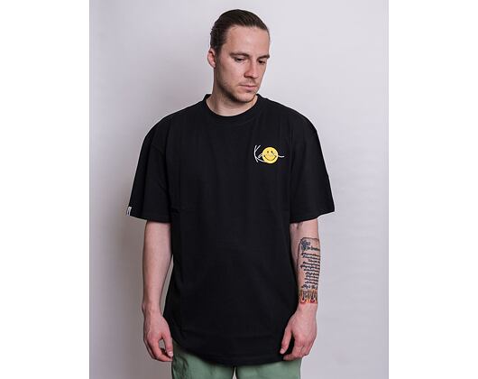 Triko Karl Kani Chest Signature Smiley Print Tee black/yellow