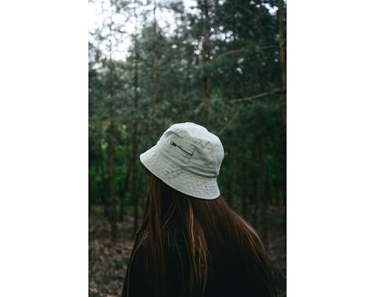 Klobouk Karl Kani Signature Washed Zip Bucket Hat dark mint