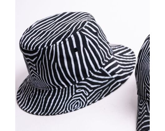 Dámský klobouk New Era Womens Animal Tapered Bucket Zebra