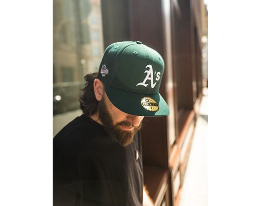 Kšiltovka New Era 59FIFTY MLB World Series 5 Oakland Athletics Fitted Dark Green