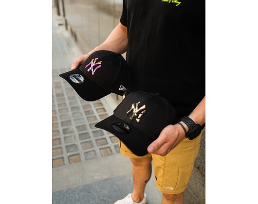 Kšiltovka New Era 9FORTY MLB Camo Infill New York Yankees Strapback Black