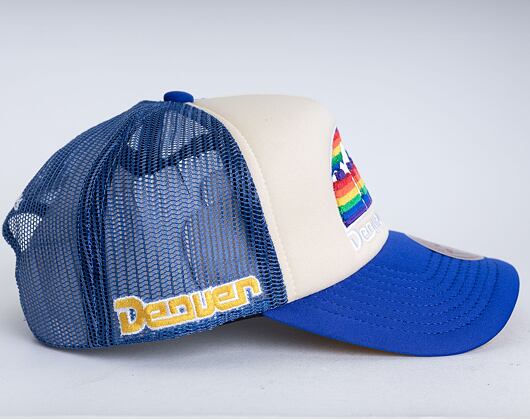 Kšiltovka Mitchell & Ness Denver Nuggets Off White Trucker HWC Off White