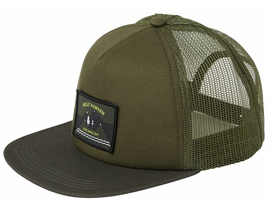 Kšiltovka Helly Hansen Flatbrim Trucker 421 Deep Forest Green