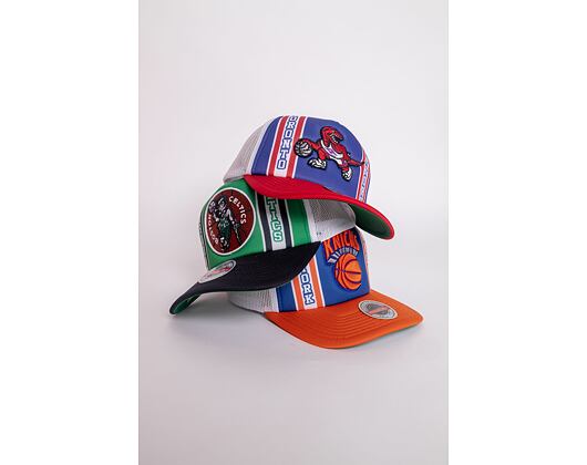 Kšiltovka Mitchell & Ness New York Knicks Retro Trucker Snapback HWC Blue / Orange