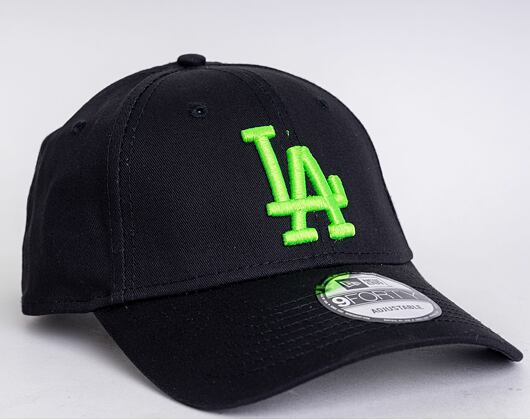 Kšiltovka New Era 9FORTY MLB Neon Pack Los Angeles Dodgers Strapback Black/Cyber Green