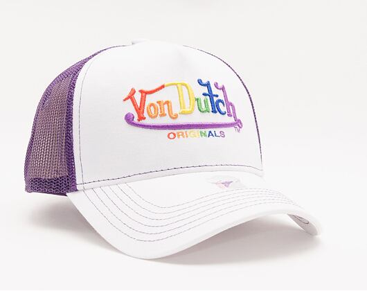 Kšiltovka Von Dutch Fargo Trucker Cotton Twill White/Purple