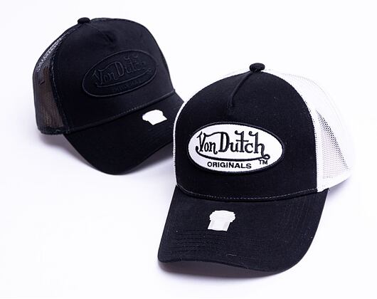 Kšiltovka Von Dutch Boston Trucker Cotton Black/White