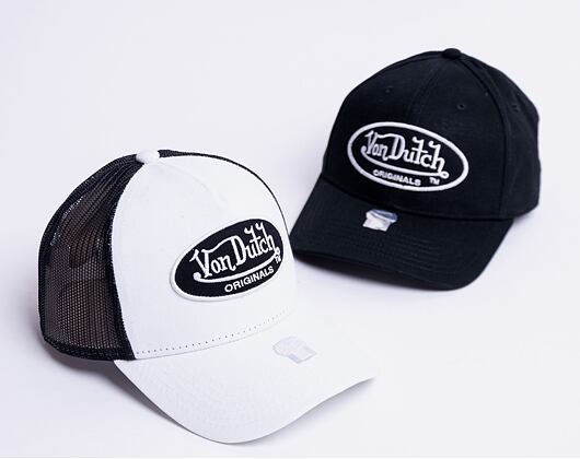 Kšiltovka Von Dutch Boston Trucker Cotton White/Black