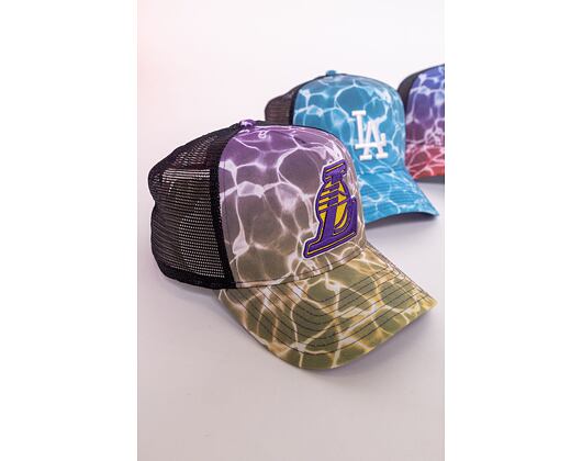 Kšiltovka New Era 9FORTY A-Frame Trucker NBA Summer City Los Angeles Lakers Snapback Pool Camo