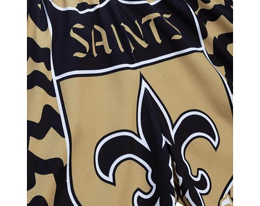 Kraťasy Mitchell & Ness NFL Jumbotron 2.0 Shorts New Orleans Saints Black / Gold