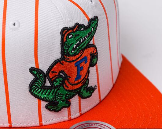 Kšiltovka Mitchell & Ness NCAA Retro Pinstripe Snapback University Of Florida White