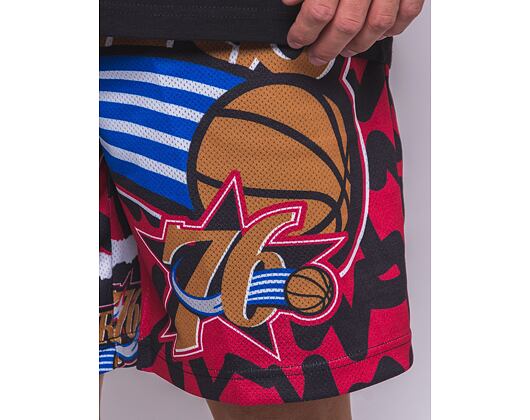Kraťasy Mitchell & Ness NBA Jumbotron 2.0 Shorts Philadelphia 76Ers Black / Red