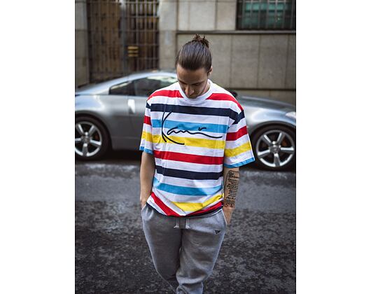 Triko Karl Kani Signature Stripe Tee multicolor
