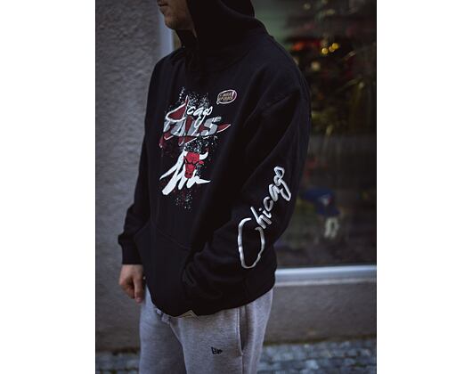 Mikina Mitchell & Ness Hyper Hoops Hoodie Chicago Bulls Black