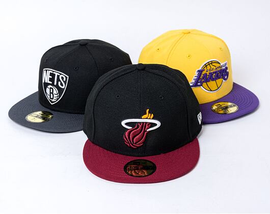 Kšiltovka New Era 59FIFTY NBA Basic Miami Heat Black / Red