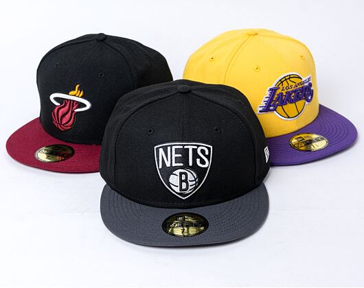 Kšiltovka New Era 59FIFTY NBA Basic Brooklyn Nets Black/Grey