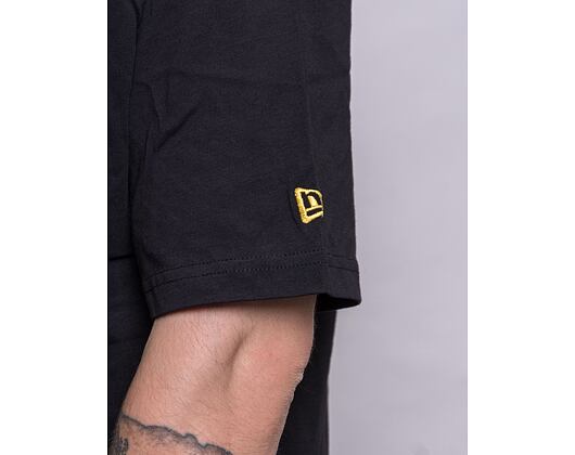 Triko New Era Rubber Patch Oversized Tee Black / Yellow