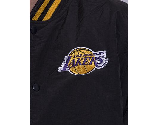 Bunda New Era NBA Team Logo Bomber Jacket Los Angeles Lakers Black / Purple