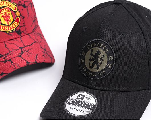 Kšiltovka New Era 9FORTY Seasonal 9forty Chelsea FC Lion Crest Black/Olive