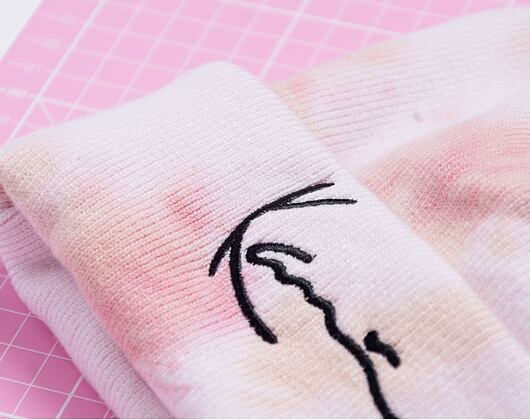 Kulich Karl Kani Signature Tie Dye Beanie dusty pink