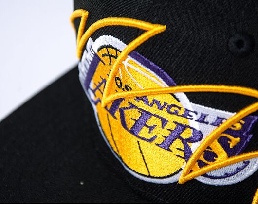 Kšiltovka Mitchell & Ness Shark Bite Snapback Nba Los Angeles Lakers Black