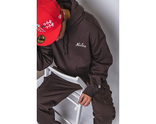 Mikina New Era Heritage Oversized Hoody Brown / Off White