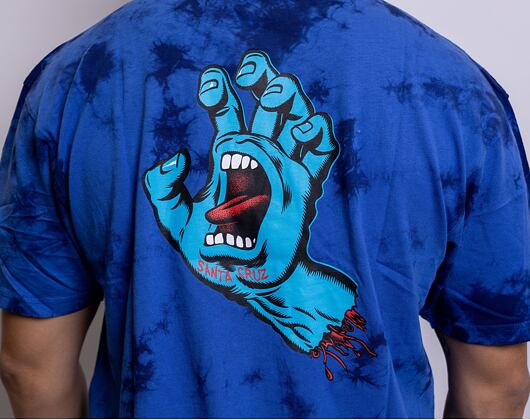 Triko Santa Cruz Screaming Hand Chest Royal Cloud Dye
