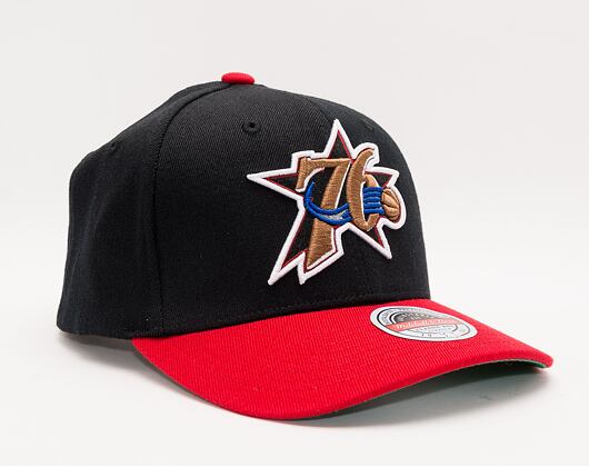 Kšiltovka Mitchell & Ness Team 2 Tone 2.0 Stretch Snapback Hwc Philadelphia 76Ers Black / Red