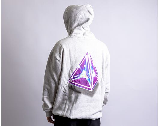 Mikina HUF Tesseract Triple Triangle Hoodie Athletic Heather