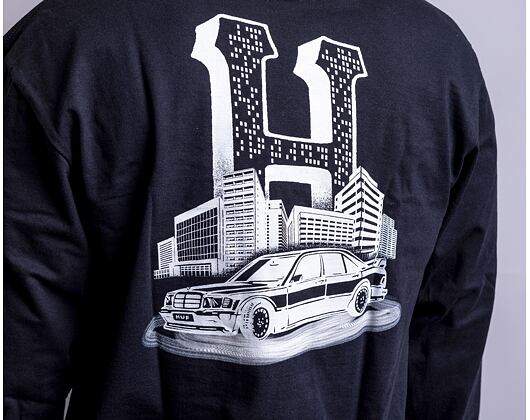 Triko HUF Downtown Spinning Longsleeve Black