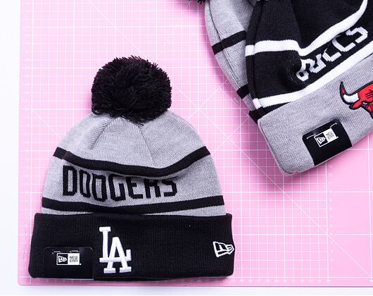 Kulich New Era MLB Jake Cuff Beanie Los Angeles Dodgers Heather Grey / Team Color