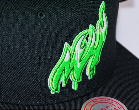 Kšiltovka Mitchell & Ness SLIME DRIP SNAPBACK HWC Miami Heat Black